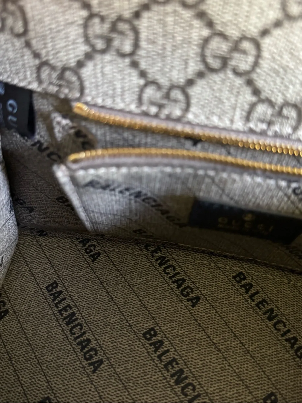 Gucci x Balenciaga Hacker Project Small Hourglass GG Supreme Top Handle